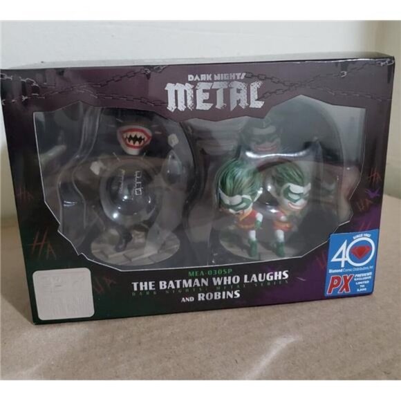 Beast Kingdom Dark Knight Metal Batman Who Laughs & Robins Figure  Unleash Power - Picture 1 of 8